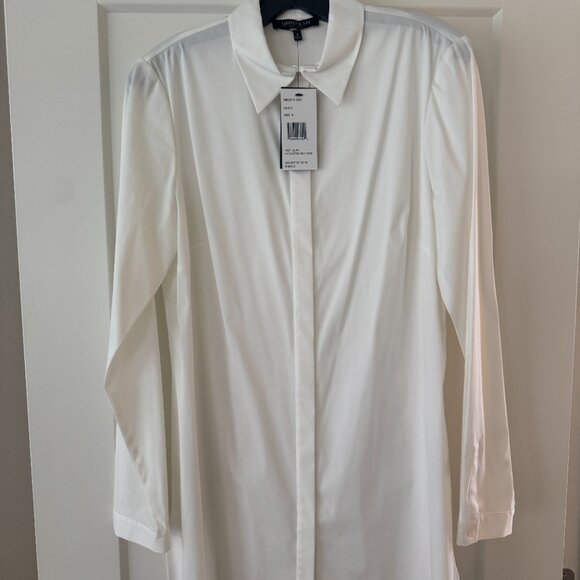 Lafayette 148 NY White Tunic Shirt - Picture 3 of 4